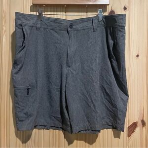Magellan Outdoors Charcoal‎ Flat Front Shorts Fish Gear Water Repellant Size 40